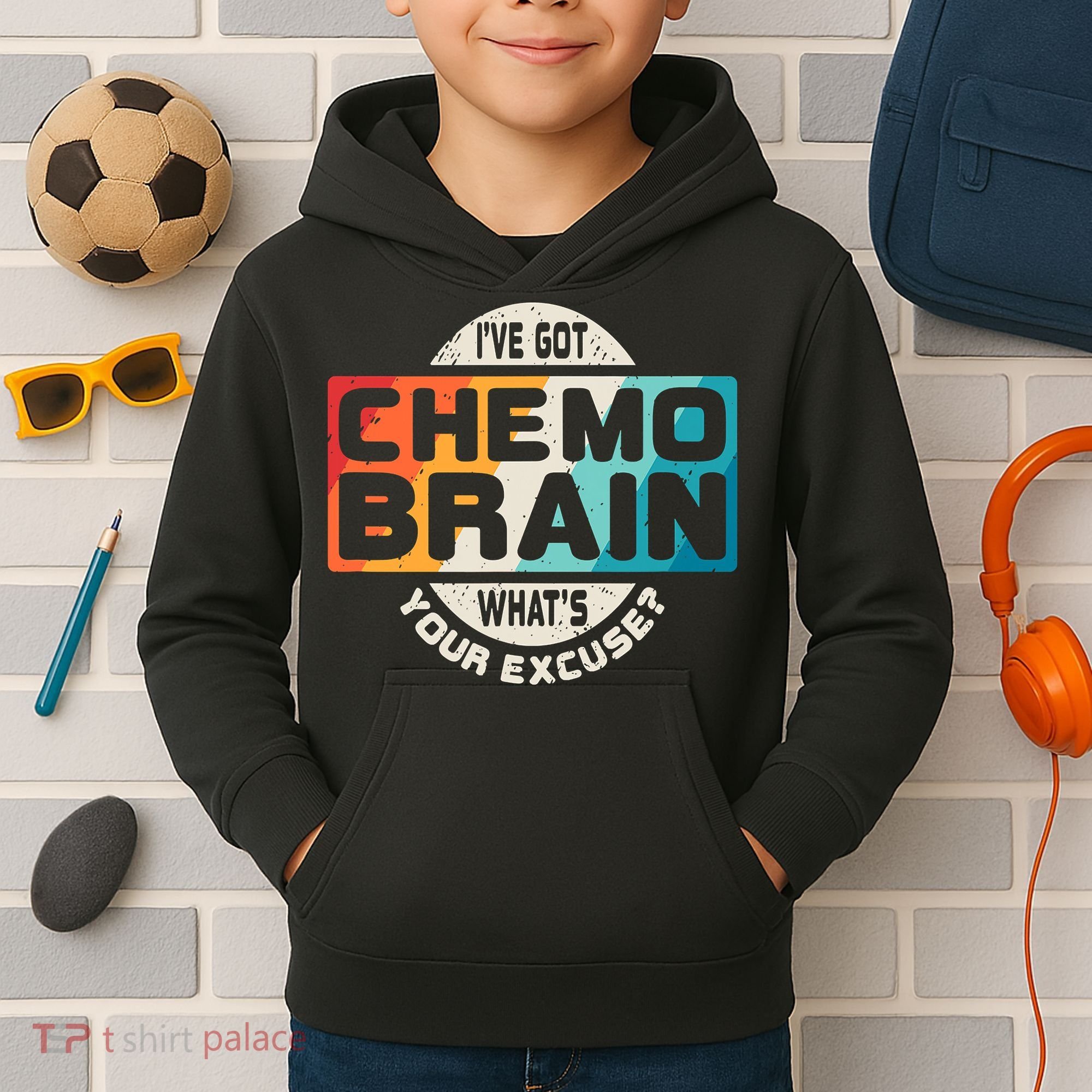 I've Got Chemo Brain What's Your Excuse? Chemo Brain Awareness Kids Hoodie