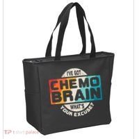 I've Got Chemo Brain What's Your Excuse? Chemo Brain Awareness Tote Bag thumb 2