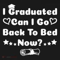 I Graduated Can I Go Back To Bed Now Funny Ornament thumb 1