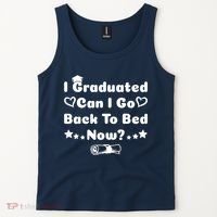 I Graduated Can I Go Back To Bed Now Funny Tank Top thumb 2