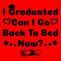 I Graduated Can I Go Back To Bed Now Funny Santa Hat thumb 1
