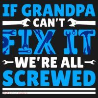 If Grandpa Can't Fix It We're All Screwed Gift Bucket Hat thumb 4