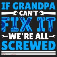 If Grandpa Can't Fix It We're All Screwed Gift Beanie thumb 2