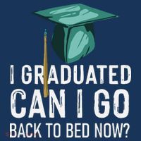 I Graduated Can I Go Back To Bed Now Funny Graduation Women's Hoodie thumb 2