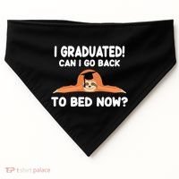 I Graduated Can I Go Back To T USA-Made Doggie Bandana thumb 0