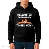 I Graduated Can I Go Back To T Kids Hoodie thumb 4