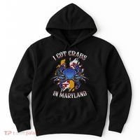 I Got Crabs In Maryland Day Blue Crab Hoodie thumb 0
