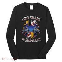 I Got Crabs In Maryland Day Blue Crab Long Sleeve Shirt thumb 0