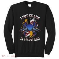 I Got Crabs In Maryland Day Blue Crab Sweatshirt thumb 0