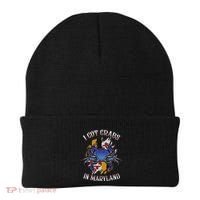 I Got Crabs In Maryland Day Blue Crab Beanie thumb 0