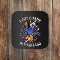 I Got Crabs In Maryland Day Blue Crab Coaster thumb 0
