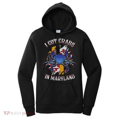 I Got Crabs In Maryland Day Blue Crab Women's Hoodie