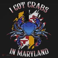 I Got Crabs In Maryland Day Blue Crab Mousepad thumb 1