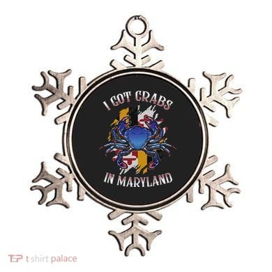 I Got Crabs In Maryland Day Blue Crab Ornament