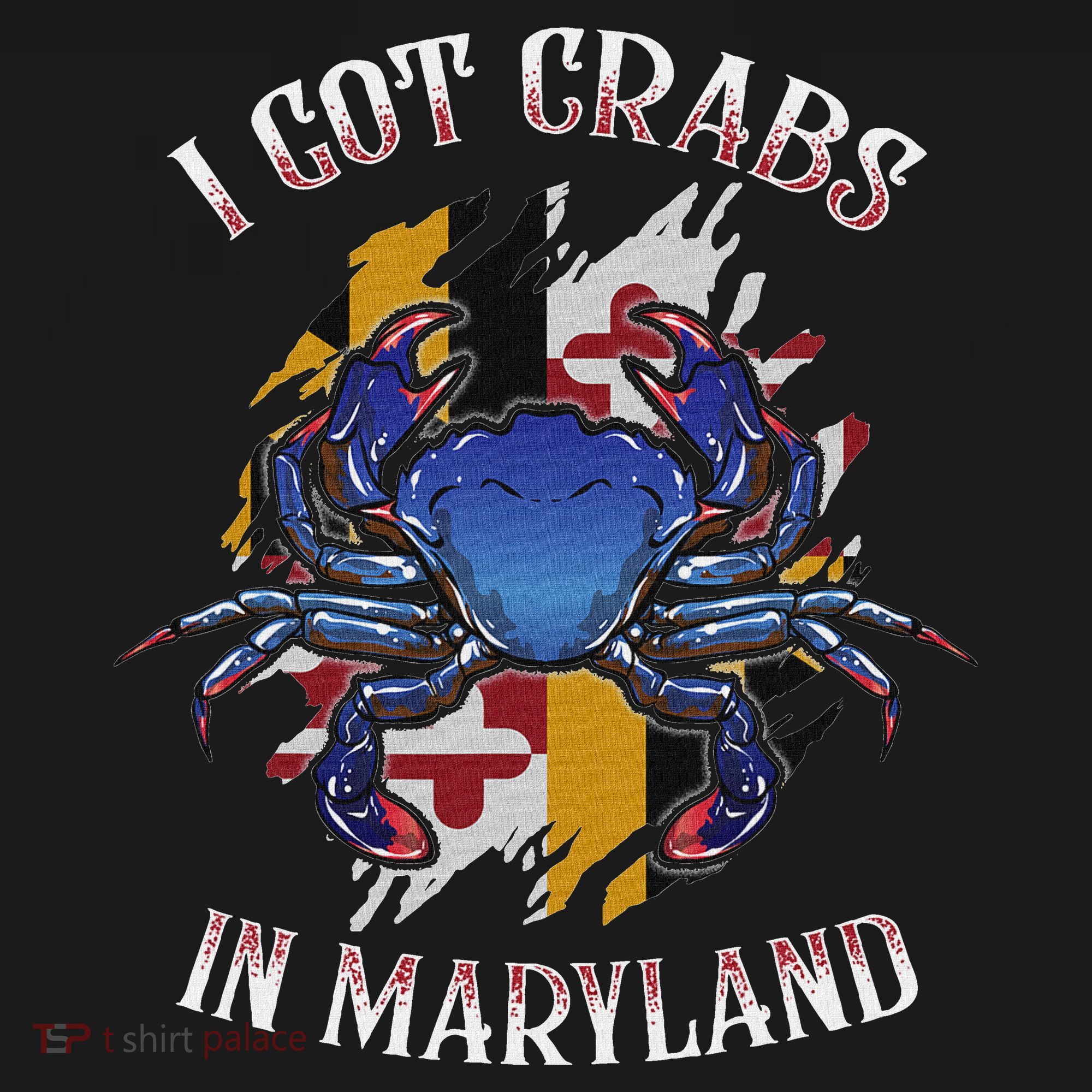 I Got Crabs In Maryland Day Blue Crab Baby Bodysuit