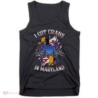I Got Crabs In Maryland Day Blue Crab Tank Top thumb 0