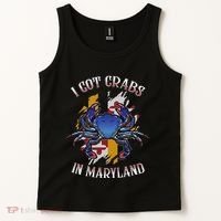 I Got Crabs In Maryland Day Blue Crab Tank Top thumb 2