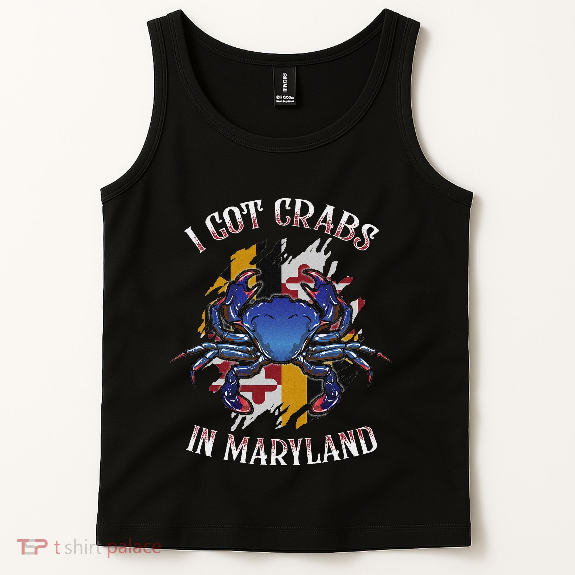 I Got Crabs In Maryland Day Blue Crab Tank Top