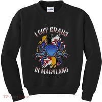 I Got Crabs In Maryland Day Blue Crab Kids Sweatshirt thumb 0