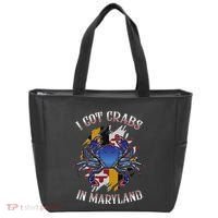 I Got Crabs In Maryland Day Blue Crab Tote Bag thumb 0