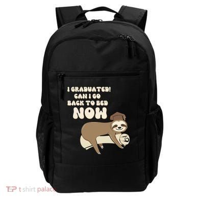 I Graduated Can Go Back To Bed Now Funny Graduation Sloth Backpack