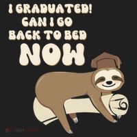 I Graduated Can Go Back To Bed Now Funny Graduation Sloth Beanie thumb 2