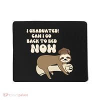 I Graduated Can Go Back To Bed Now Funny Graduation Sloth Mousepad thumb 0