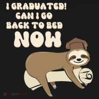 I Graduated Can Go Back To Bed Now Funny Graduation Sloth Baby Bodysuit thumb 2