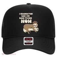 I Graduated Can Go Back To Bed Now Funny Graduation Sloth Hat thumb 0