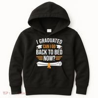 I Graduated Can I Go Back To Bed Now Kids Hoodie thumb 0
