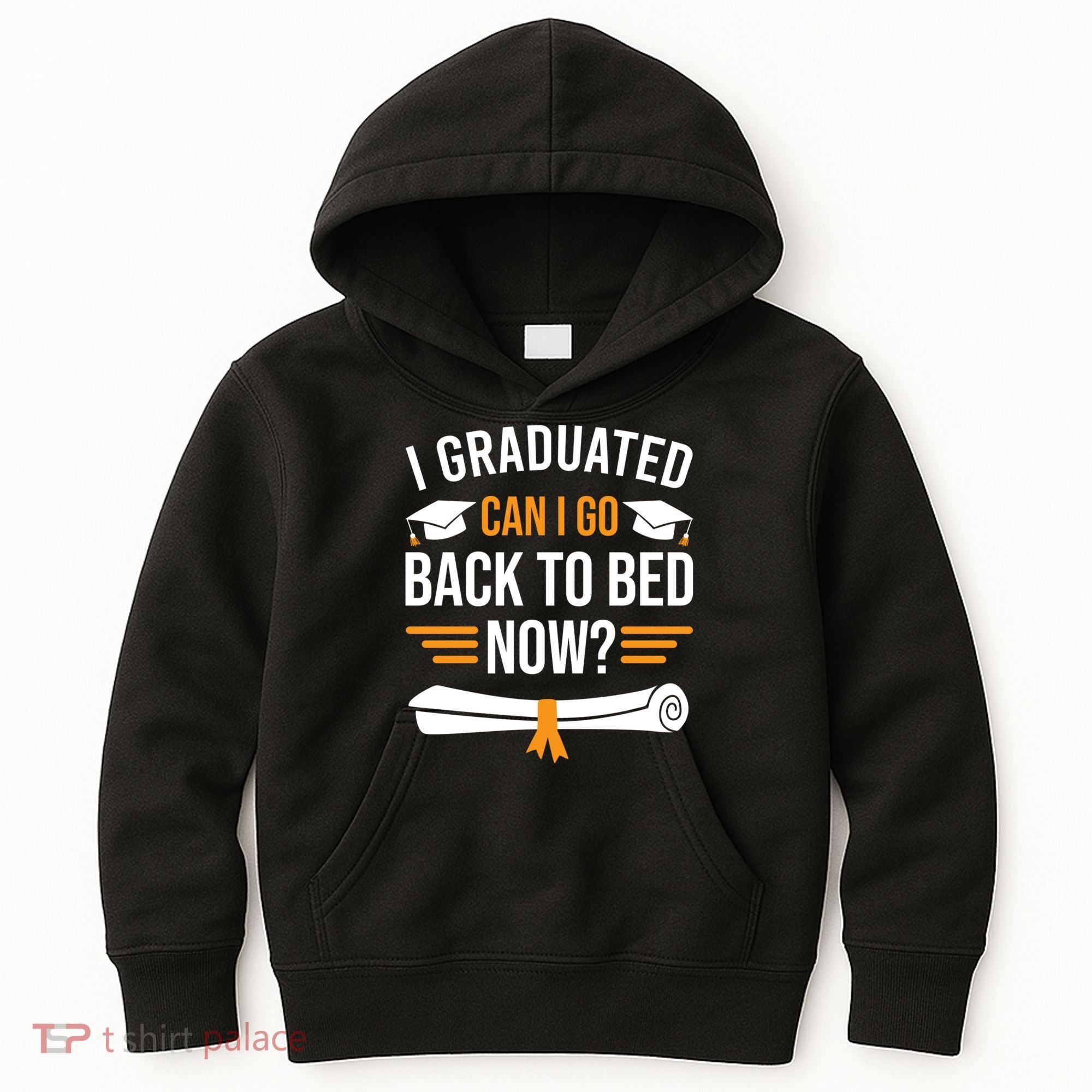 I Graduated Can I Go Back To Bed Now Kids Hoodie