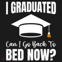 I Graduated Can I Go Back To Bed Now Doggie Tank thumb 4
