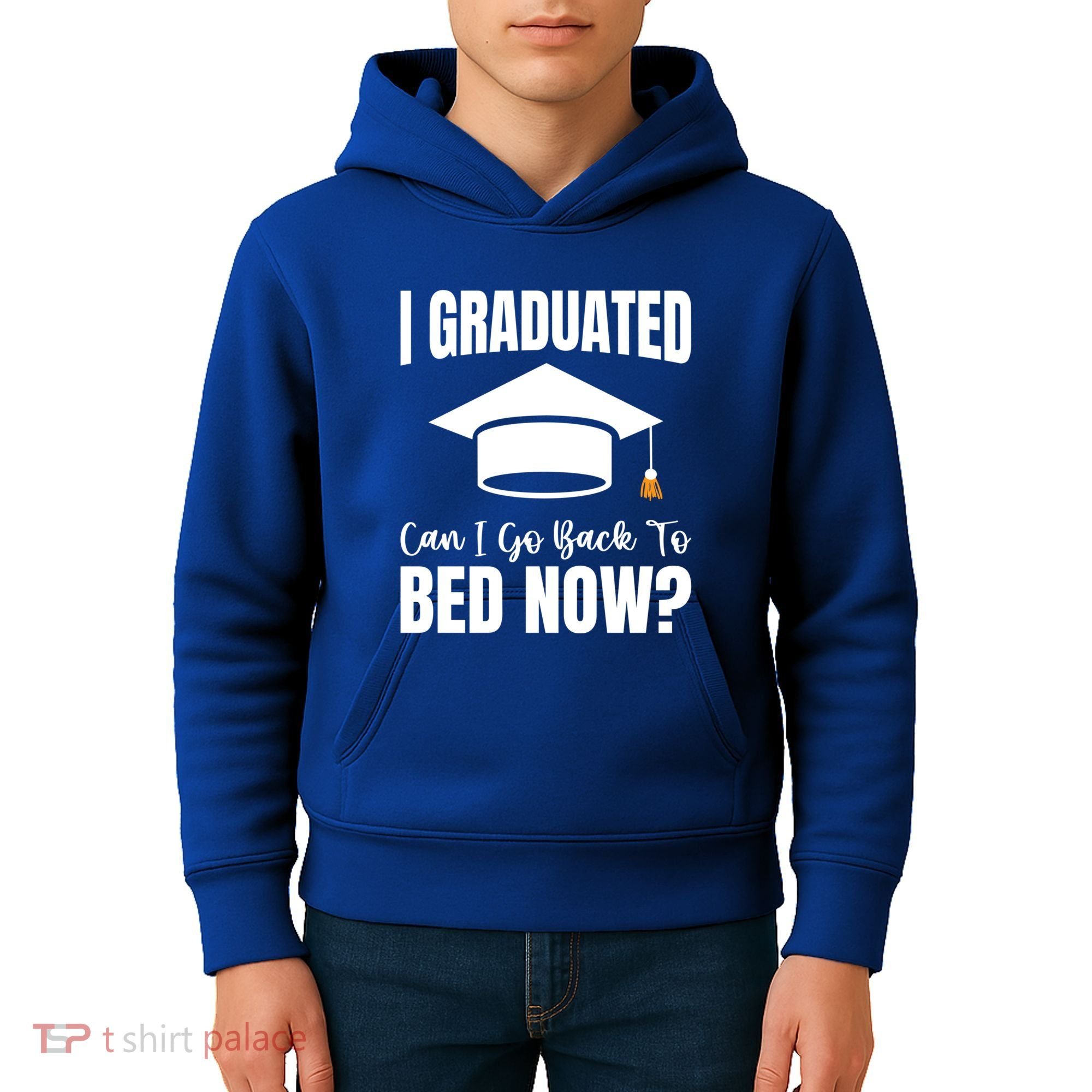 I Graduated Can I Go Back To Bed Now Kids Hoodie