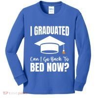 I Graduated Can I Go Back To Bed Now Kids Long Sleeve Shirt thumb 0