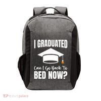 I Graduated Can I Go Back To Bed Now Vector Backpack thumb 0