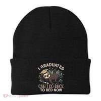 I Graduated Can I Go Back To Bed Now Lazy Sloth Beanie thumb 0