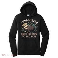 I Graduated Can I Go Back To Bed Now Lazy Sloth Women's Hoodie thumb 0
