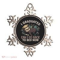 I Graduated Can I Go Back To Bed Now Lazy Sloth Ornament thumb 0