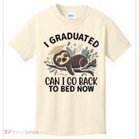 I Graduated Can I Go Back To Bed Now Lazy Sloth Kids T-Shirt thumb 0