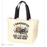 I Graduated Can I Go Back To Bed Now Lazy Sloth Tote Bag thumb 3