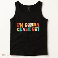 IM Gonna Crash Out Funny Humorous Meme Groovy Tank Top thumb 2