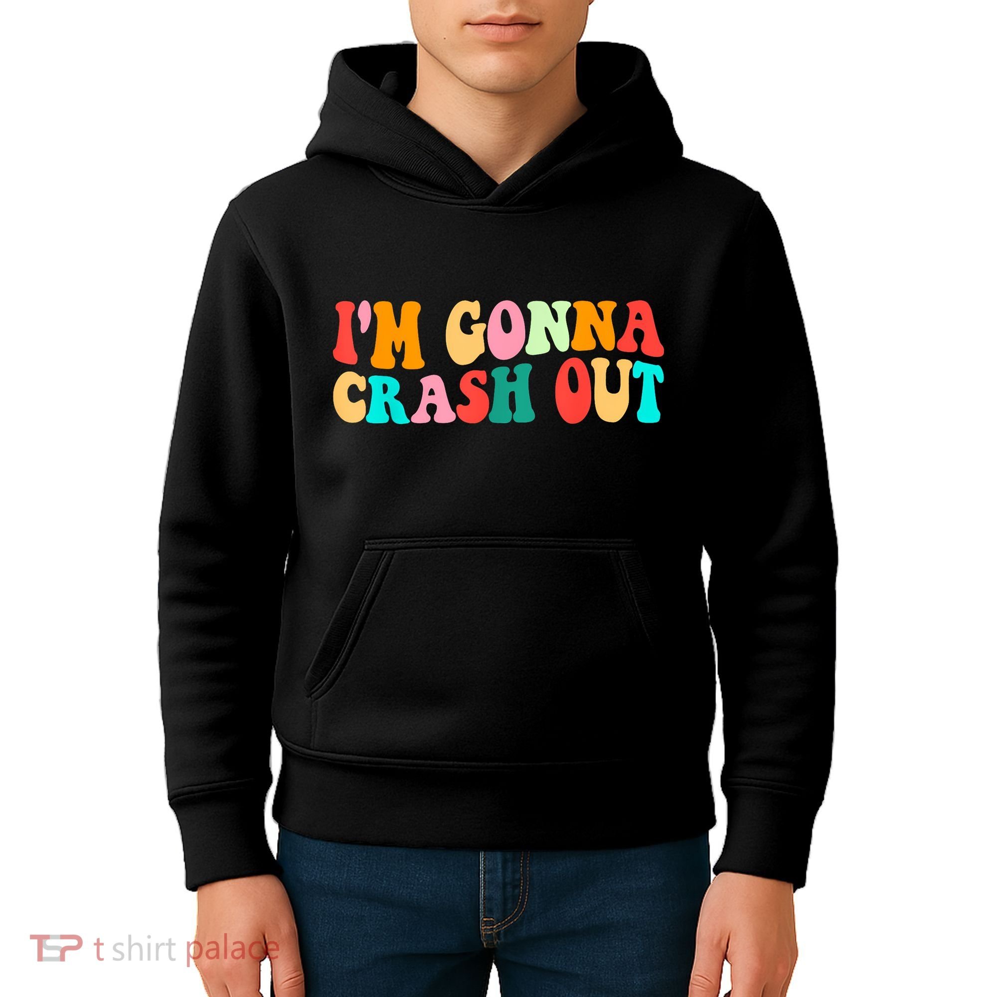 IM Gonna Crash Out Funny Humorous Meme Groovy Kids Hoodie