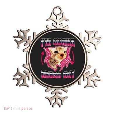 IM Gonna Crash Out Funny Cat Meme Lover Humorous Sarcastic Ornament