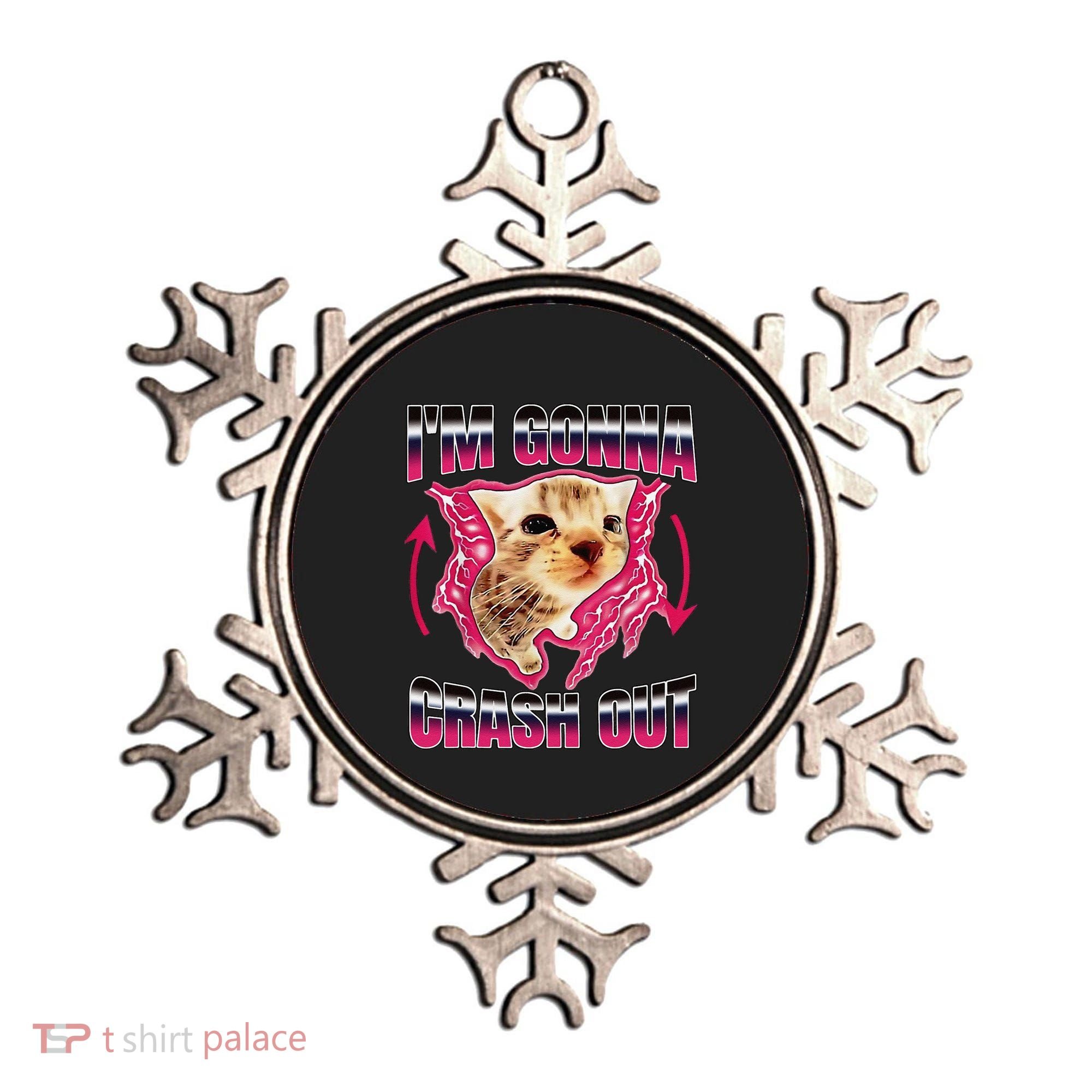 IM Gonna Crash Out Funny Cat Meme Lover Humorous Sarcastic Ornament