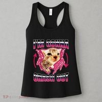 IM Gonna Crash Out Funny Cat Meme Lover Humorous Sarcastic Women's Tank Top thumb 3