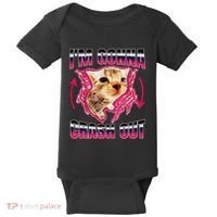 IM Gonna Crash Out Funny Cat Meme Lover Humorous Sarcastic Baby Bodysuit thumb 0