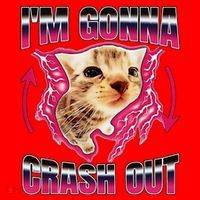 IM Gonna Crash Out Funny Cat Meme Lover Humorous Sarcastic Santa Hat thumb 1