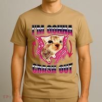 IM Gonna Crash Out Funny Cat Meme Lover Humorous Sarcastic T-Shirt thumb 3