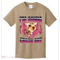 IM Gonna Crash Out Funny Cat Meme Lover Humorous Sarcastic Kids T-Shirt thumb 0