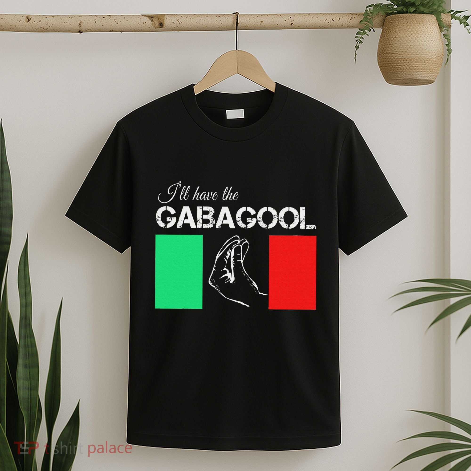 Italiano Gabagool Capicola Italian Slang Italy Flag T-Shirt